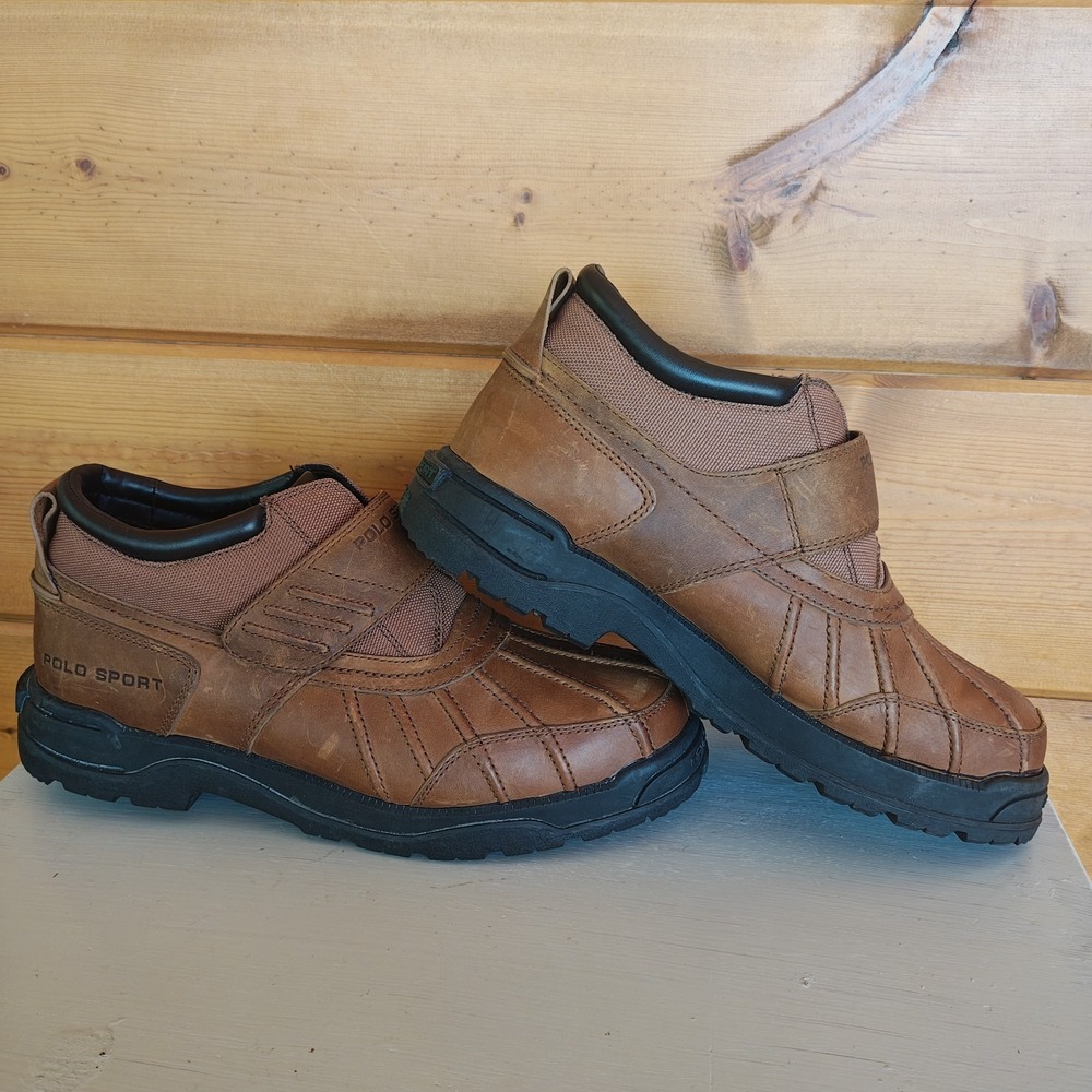 Ralph Lauren‎ Vintage 2000s Polo Boots Magnet Strap Size 10D [Needs Repair Read]